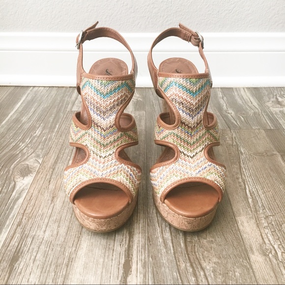 Lucky Brand Shoes - Lucky Brand Woven Wedge Cork Sandal
